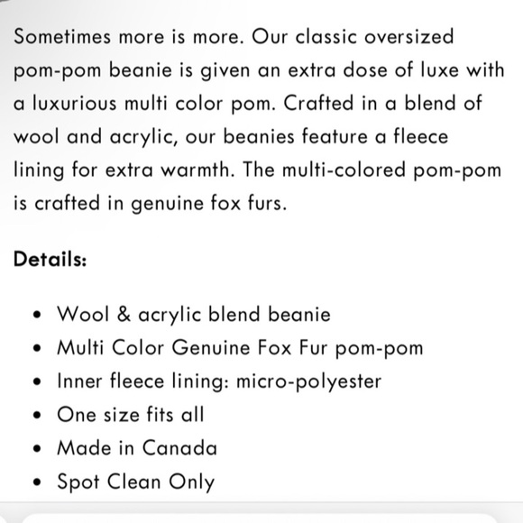 Kyi Kyi Classic Fur Multi Color Pom NEW - Picture 3 of 12